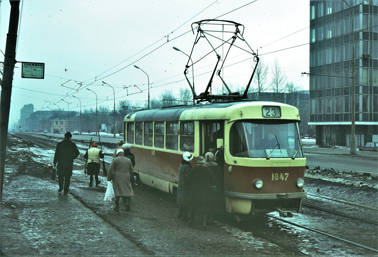 Москва, Tatra T3SU (двухдверная) № 1847