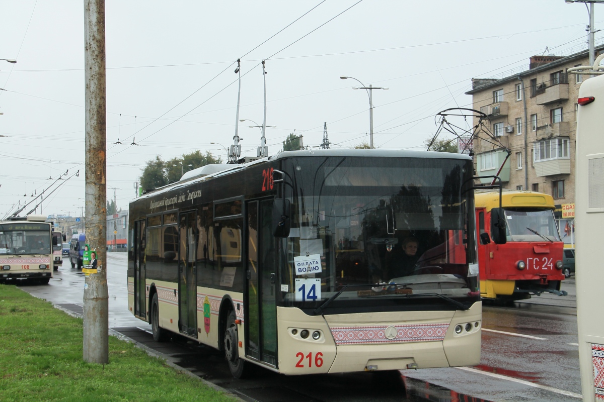 Запорожье, ЛАЗ E183D1 № 216