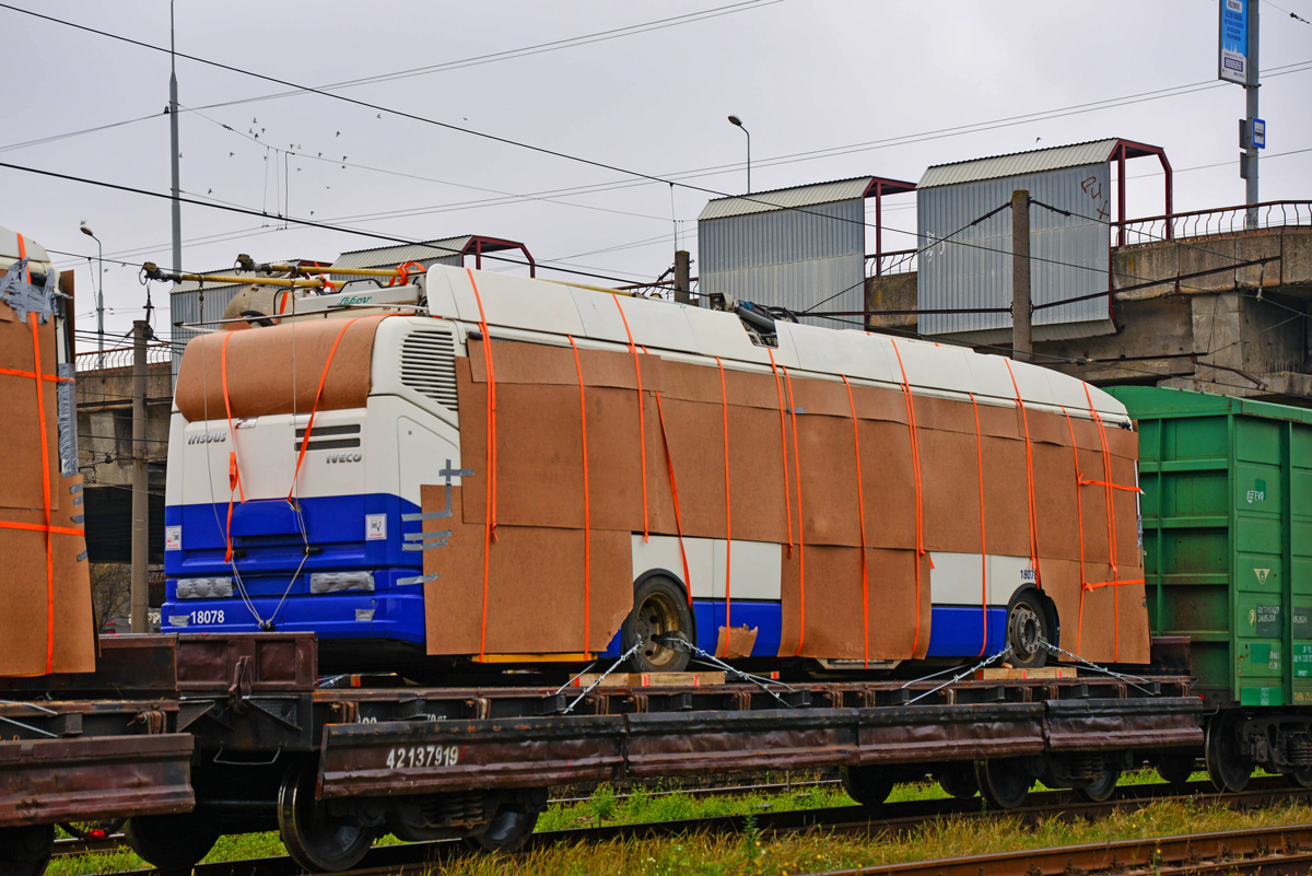 Рига, Škoda 24Tr Irisbus Citelis № 18078; Рига — Транспортировка ПС