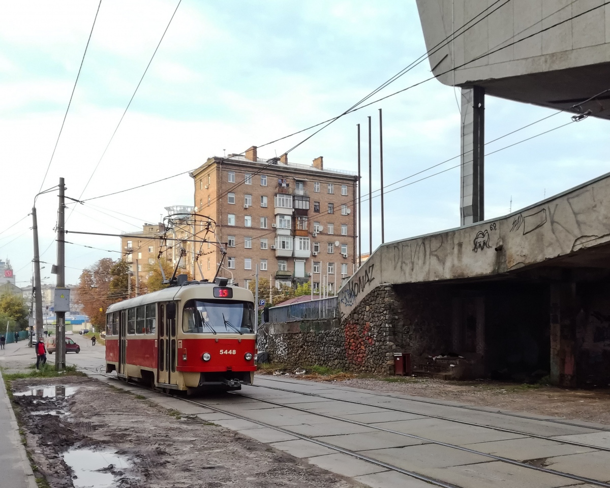 Киев, Tatra T3SUCS № 5448; Киев — Трамвайные линии: Подольская сеть — запад, юг