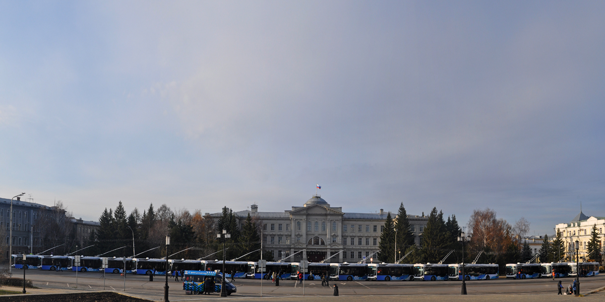 Омск — 01.11.2020 — Презентация троллейбусов ПКТС 6281 Адмирал