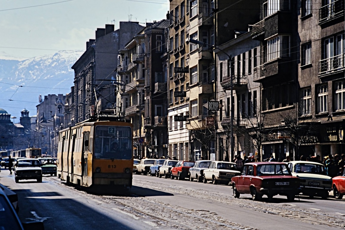 Sofia, T6M-700 nr. 813; Sofia — Historic Photos оа Tramway Infrastructure (1990 — 2010); Sofia — Historical — Тramway photos (1990–2010)