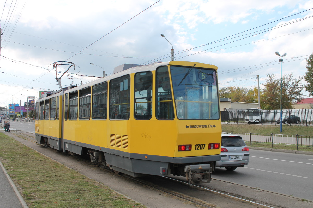 Львов, Tatra KT4DM № 1207
