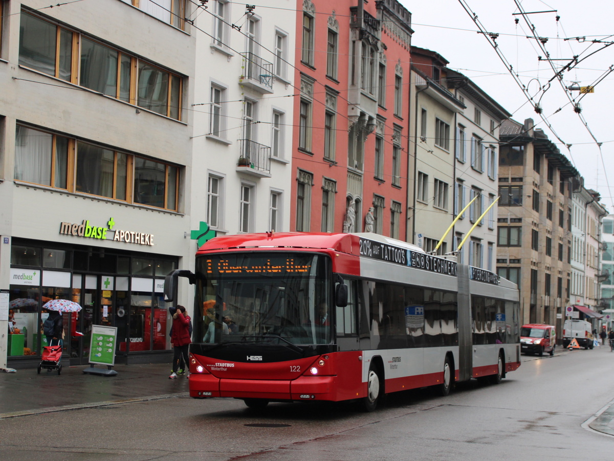 Винтертур, Hess SwissTrolley 3 (BGT-N1C) № 122