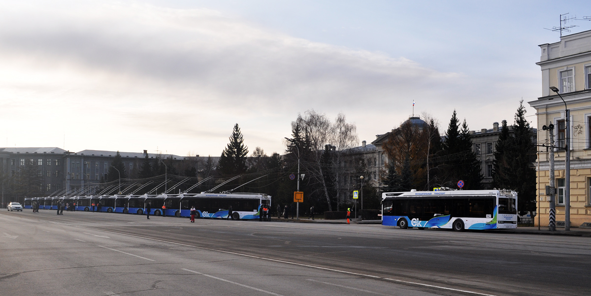 Омск — 01.11.2020 — Презентация троллейбусов ПКТС 6281 Адмирал