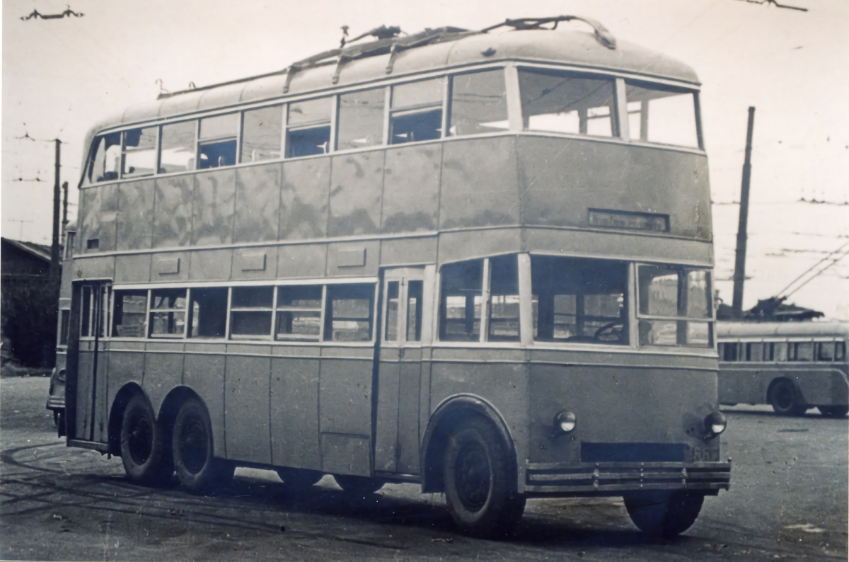 Москва, ЯТБ-3 № 1008; Москва — Исторические фотографии — Двухэтажные троллейбусы (1937-1953)