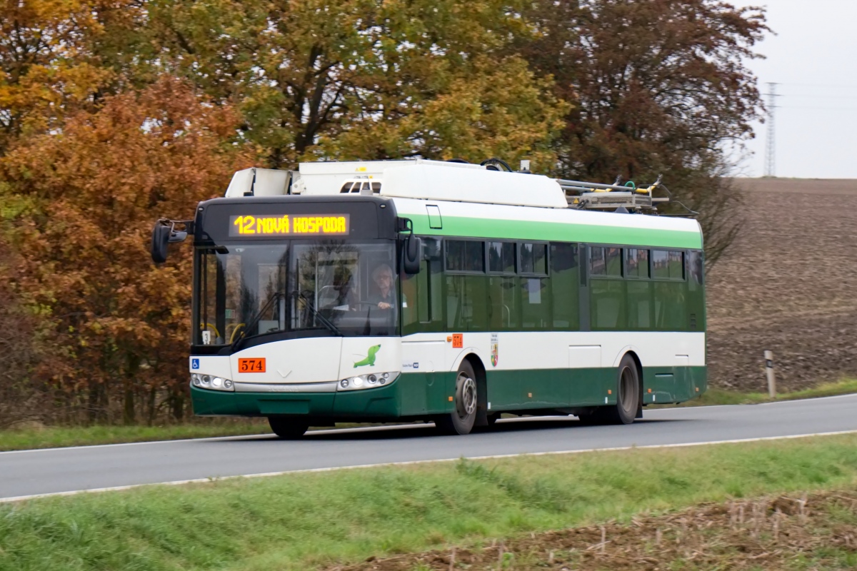 Пльзень, Škoda 26Tr Solaris III № 574; Пльзень — Троллейбусная линия без контактной сети на Летков