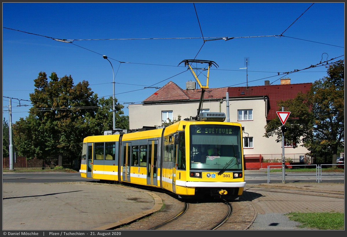 Пльзень, Škoda 03T2 Astra № 303