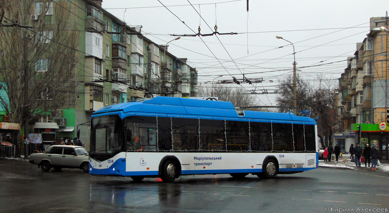 Мариуполь, АКСМ 32100D (БКМ-Україна) № 1514; Мариуполь — Новые троллейбусы: АКСМ Украина