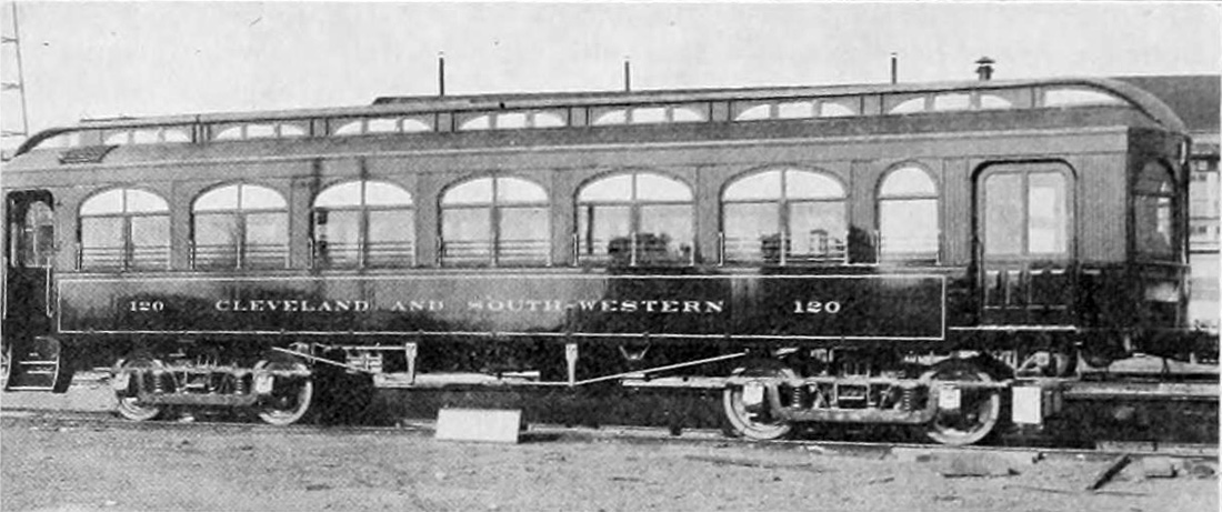 Cleveland & Southwestern, St. Louis interurban motor car č. 120