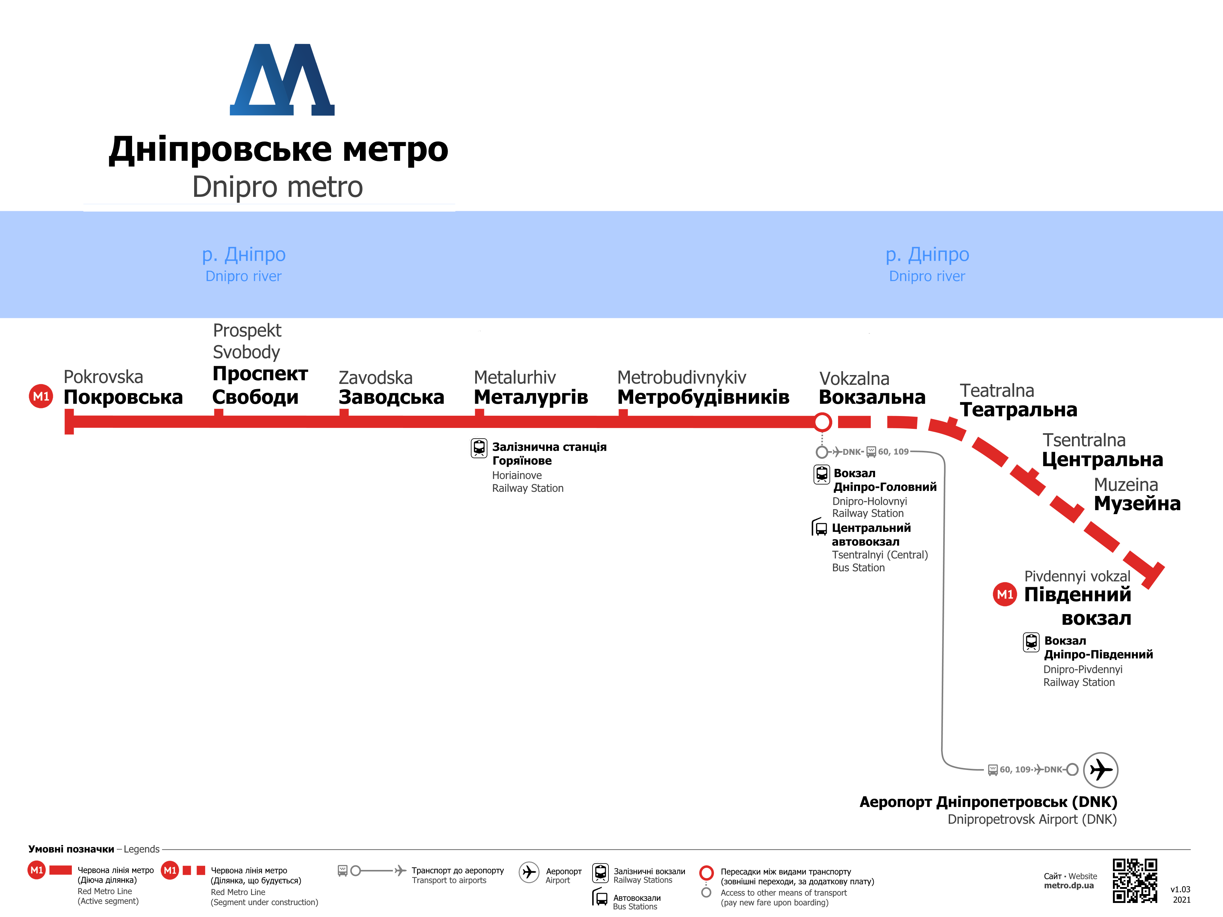 Днепр — Метрополитен; Днепр — Схемы