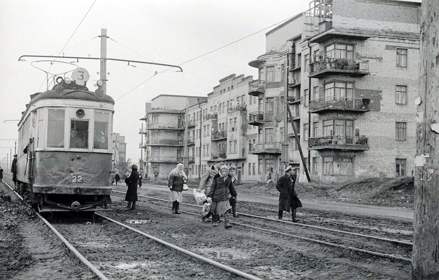 Самара, КМ № 22; Самара — Исторические фотографии — Трамвай и Троллейбус (1942-1991)