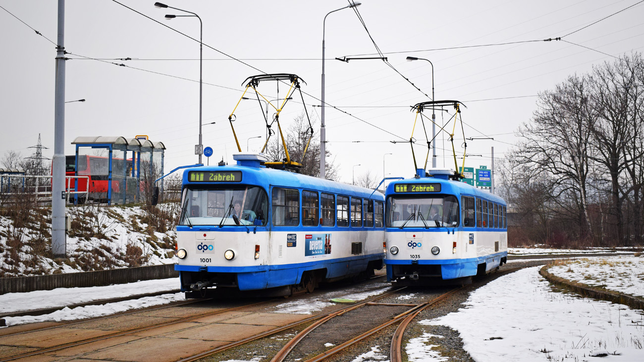 Острава, Tatra T3G № 1035; Острава, Tatra T3G № 1001