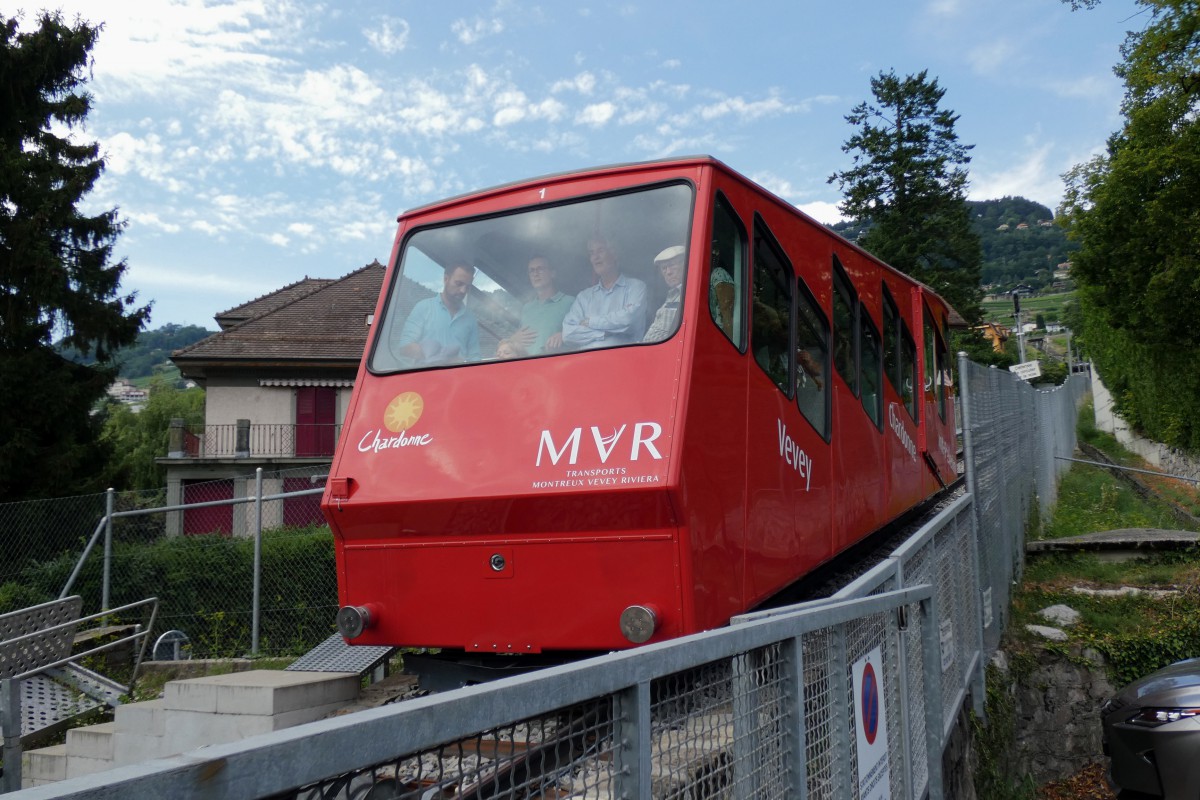 Vevey - Montreux - Blonay, Funicular* nr. 1; Vevey - Montreux - Blonay — Vevey–Chardonne — Mont Pèlerin