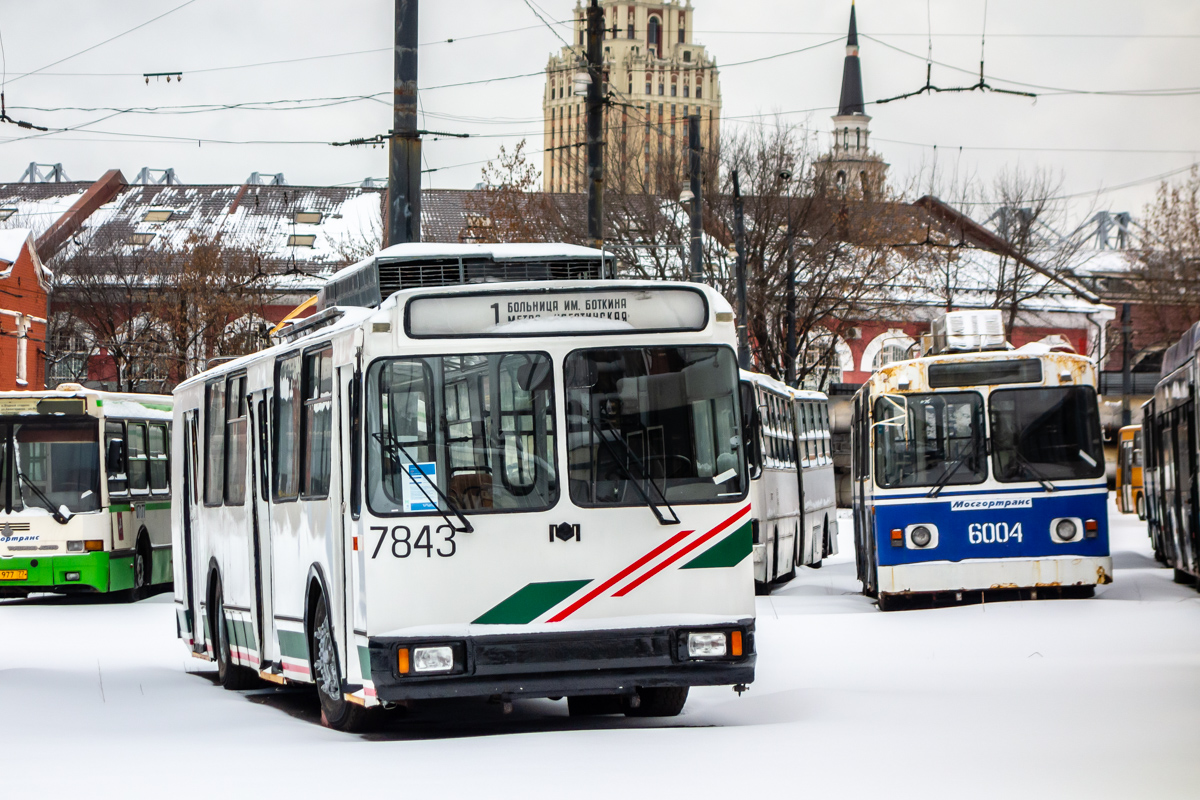 Москва, АКСМ 101ПС № 7843; Москва, Нижтролл (ЗиУ-682Г) № 6004