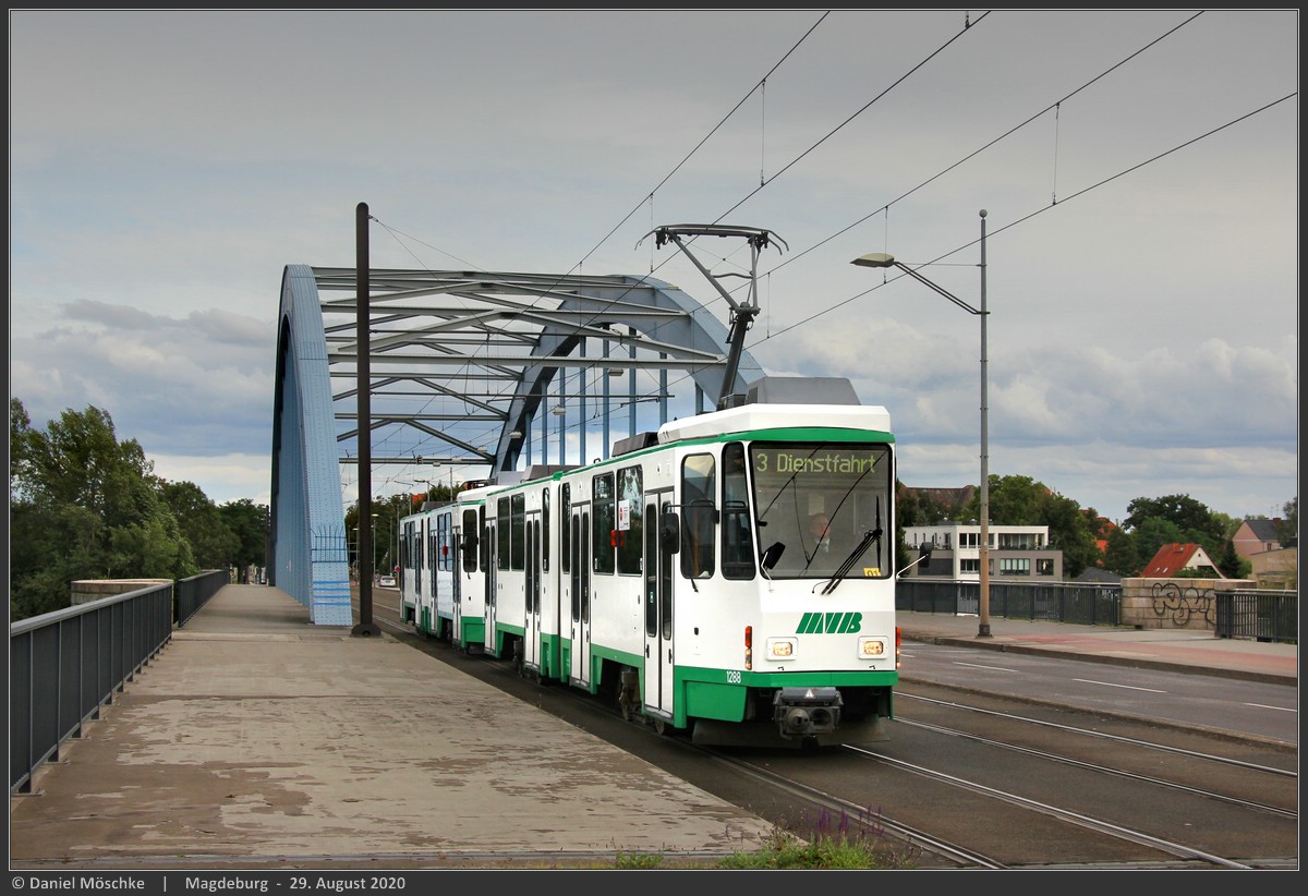 Магдебург, Tatra KT4DM № 1288; Магдебург — Официальная презентация обновленных вагонов Татра КТ4ДМ из Берлина (29.08.2020)