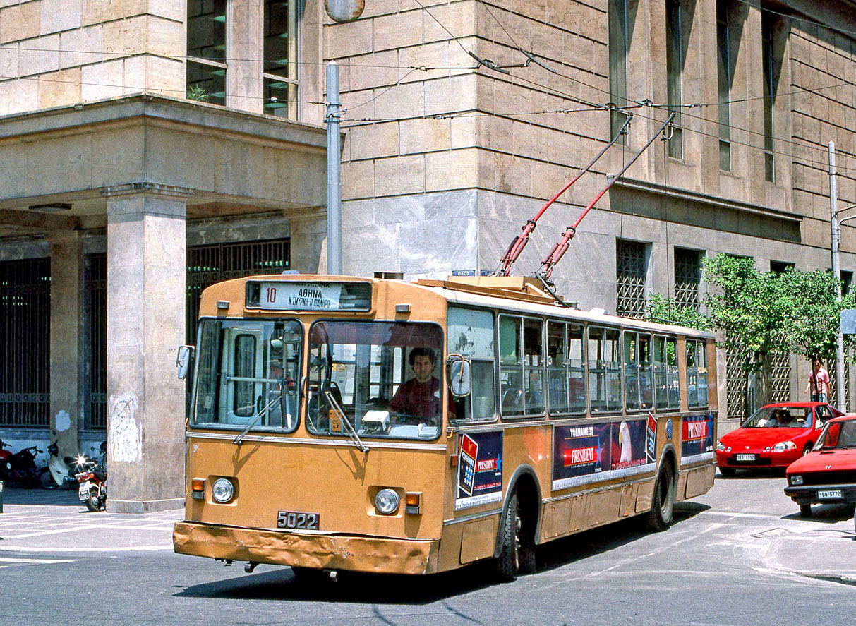 Афины, ЗиУ-682В1УГ № 5022; Афины — Троллейбусы – старые фотографии