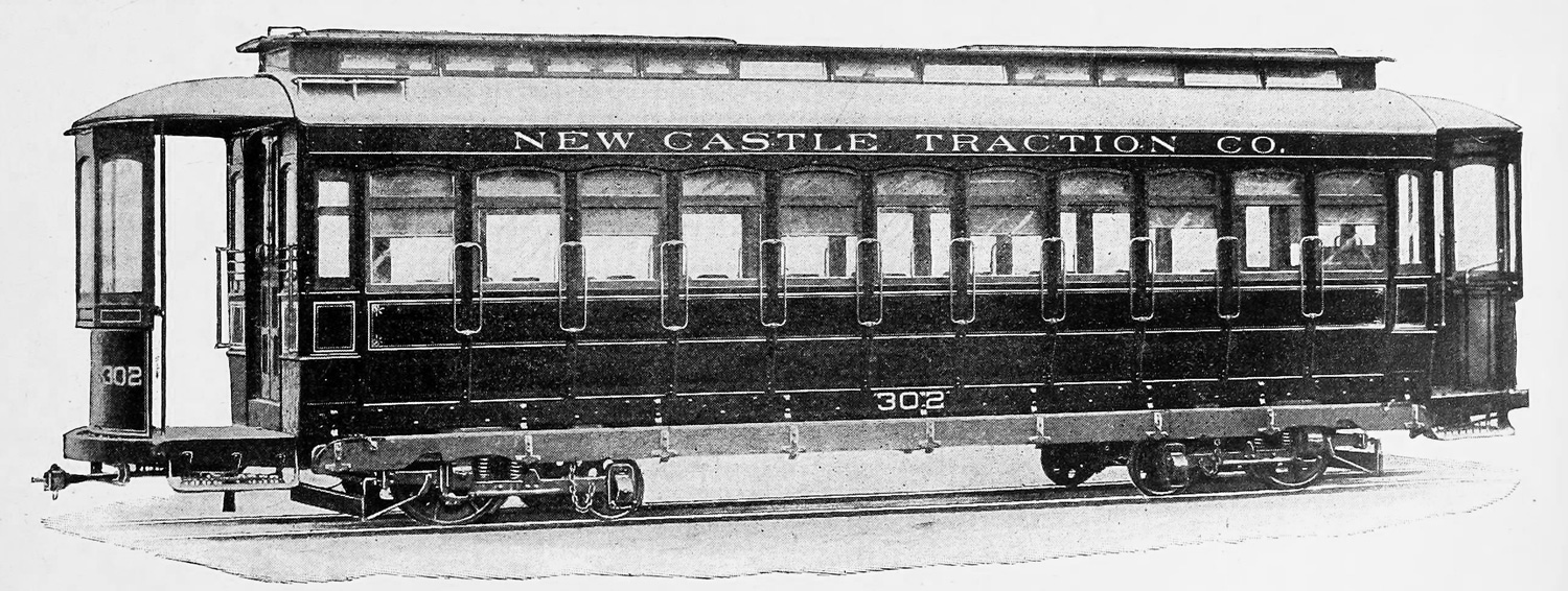 New Castle, PA, Brill 4-axle motor car № 302