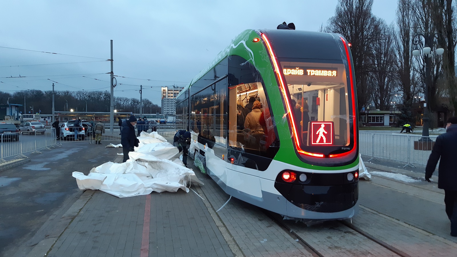 Калининград — Презентация нового трамвайного вагона 71-921 «Корсар»