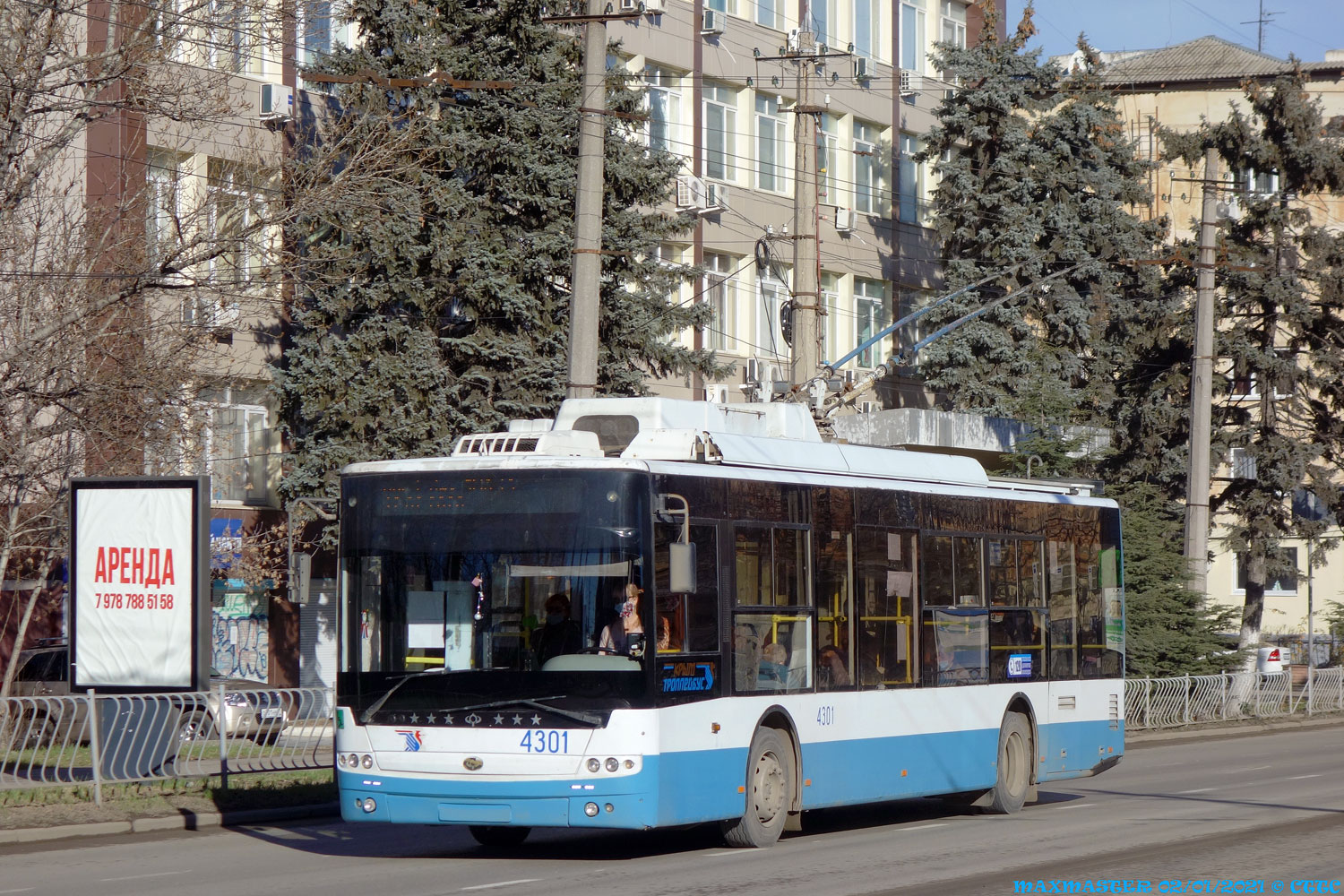 Крымский троллейбус, Богдан Т70110 № 4301