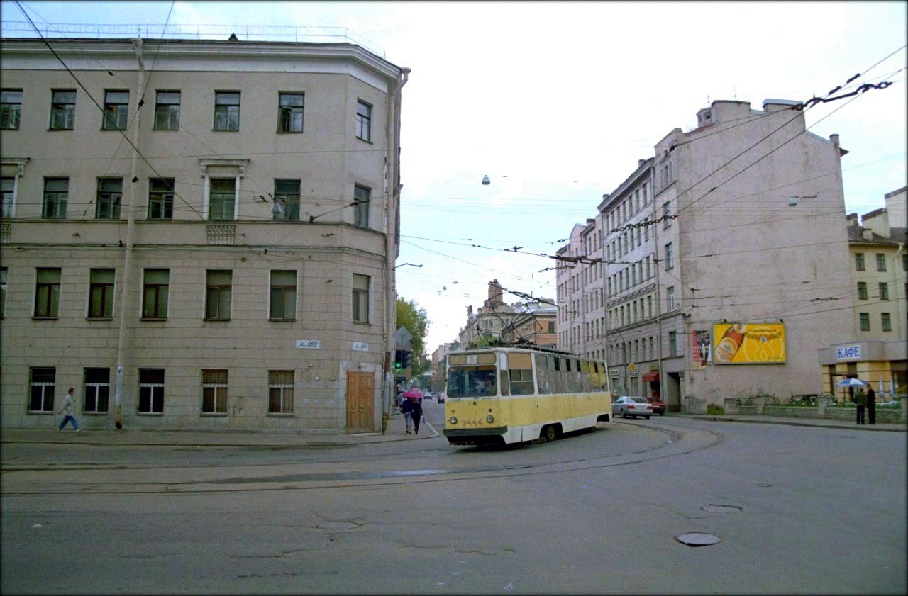 Sankt Petersburg, LM-68M Nr 9444; Sankt Petersburg — Historic Photos of Tramway Infrastructure; Sankt Petersburg — Trolleybus lines and infrastructure
