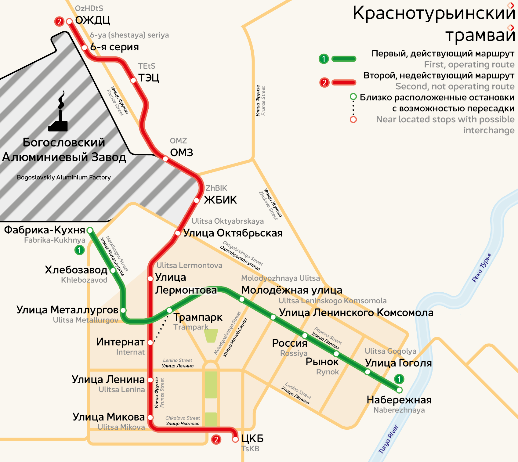 Krasnoturyinsk — Maps