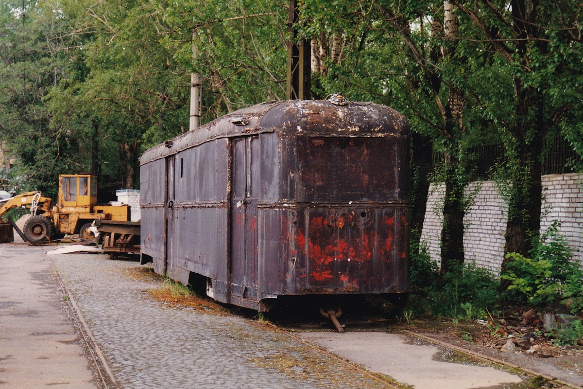 Санкт-Петербург, ЛП-49М1 № 7907; Санкт-Петербург — Сараи и бытовки; Санкт-Петербург — Трамвайный парк № 7