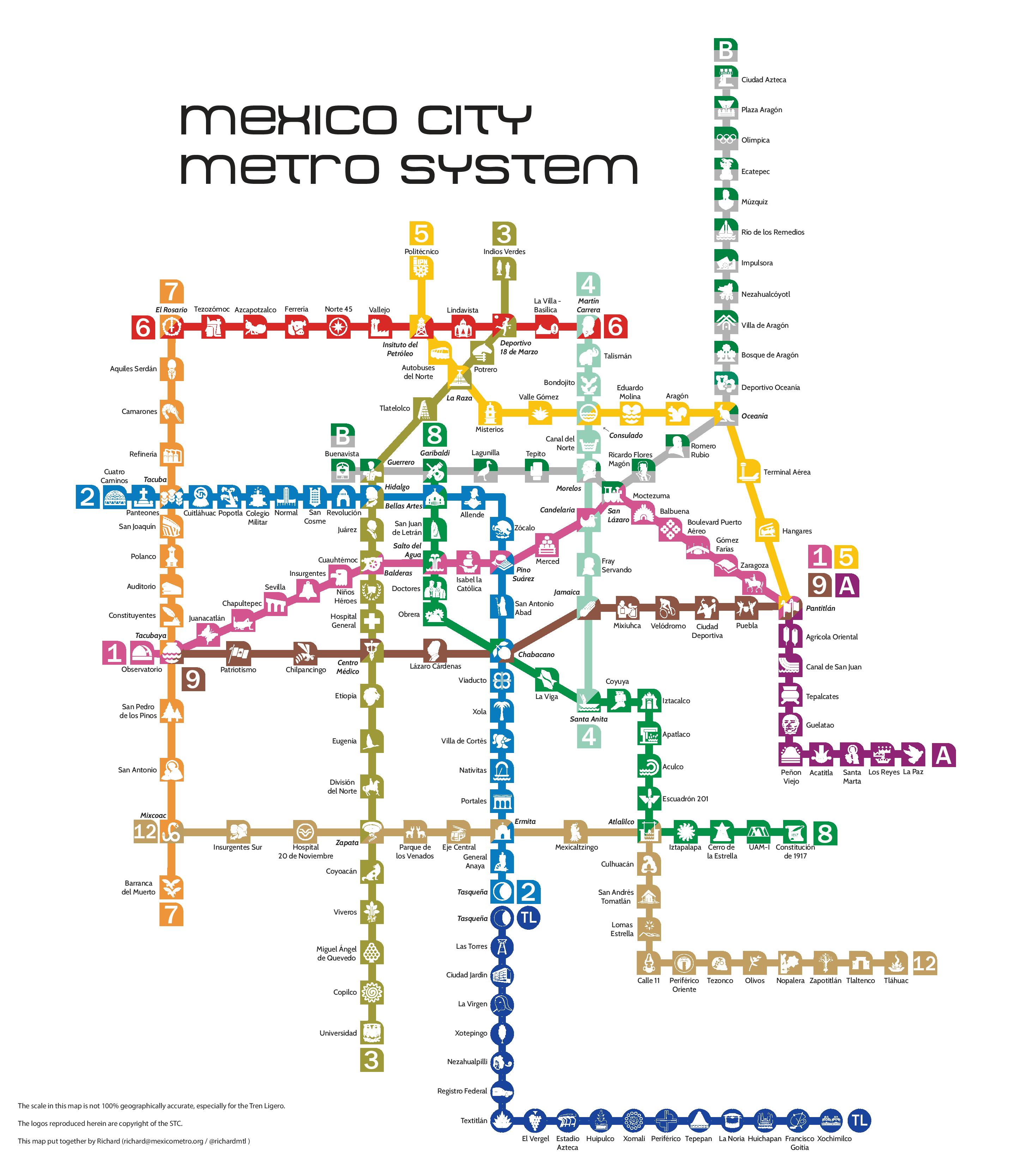 Мехико — Схемы