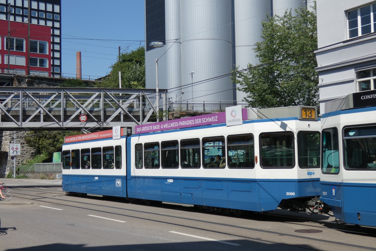 Цюрих, SWP/SIG/BBC Be 4/6 "Tram 2000" № 2086