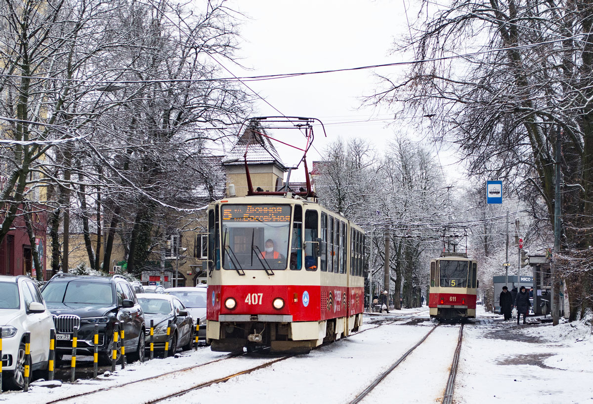 Kaliningrad, Tatra KT4D # 407