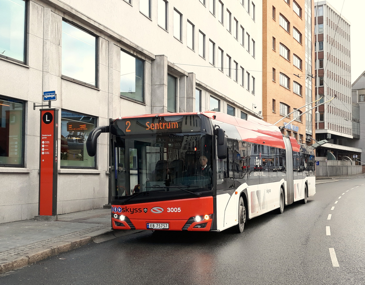 Берген, Solaris Trollino IV 18 Škoda № 3005