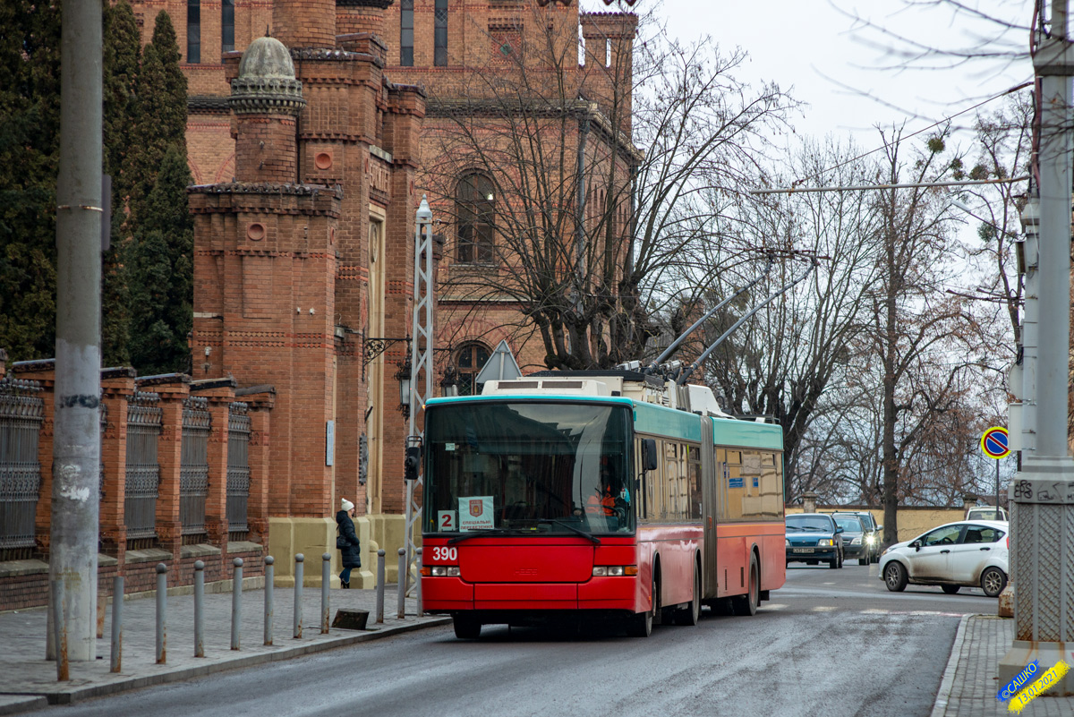 Черновцы, Hess SwissTrolley 2 (BGT-N1) № 390
