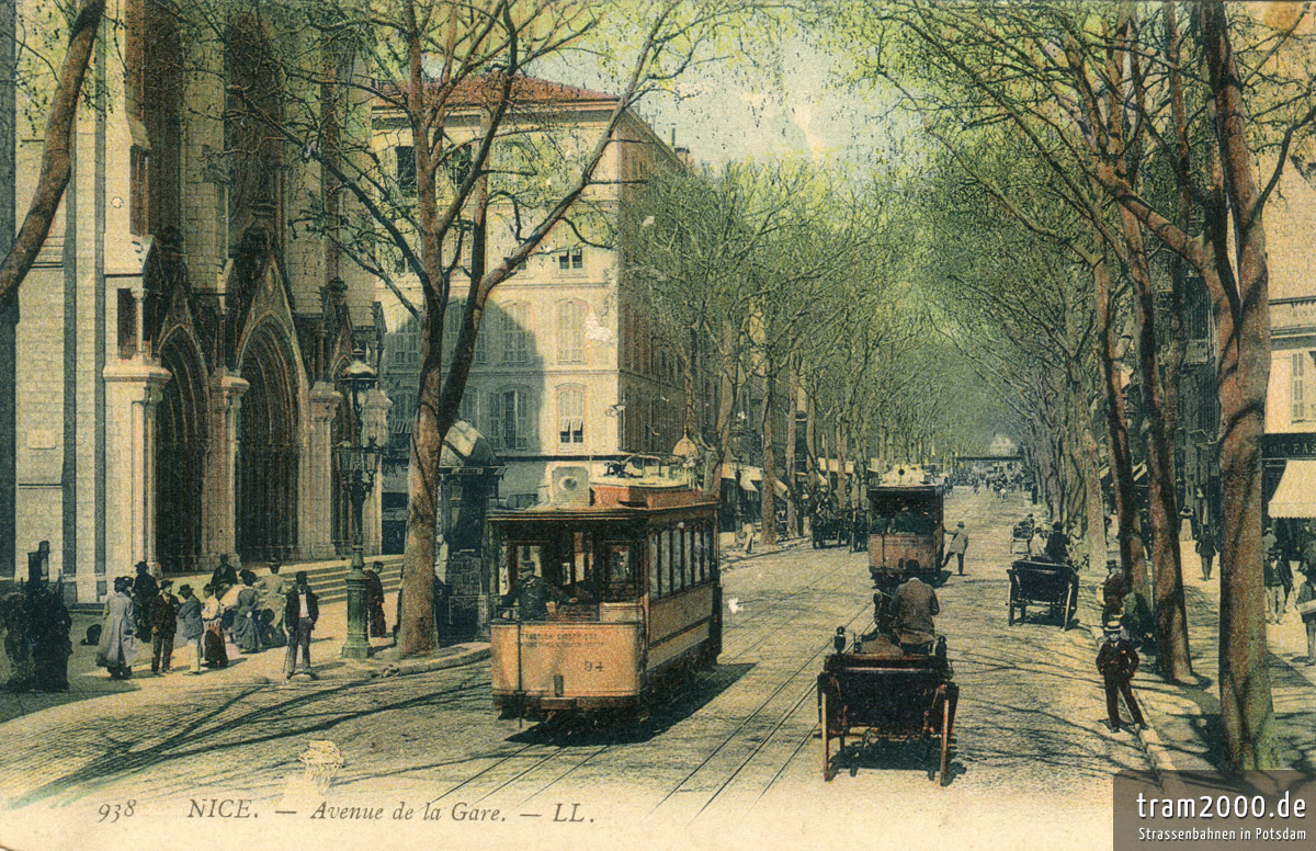 Ницца, Двухосный моторный Saint-Denis № 94; Ницца — Старые фотографии