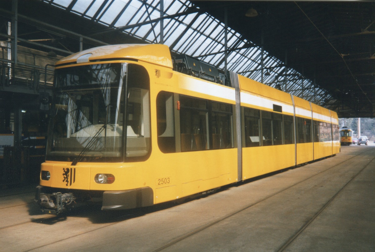 Дрезден, SachsenTram NGT6DD-ER № 2503; Дрезден — Трамвайное депо Толькевиц (закрытые 2003)