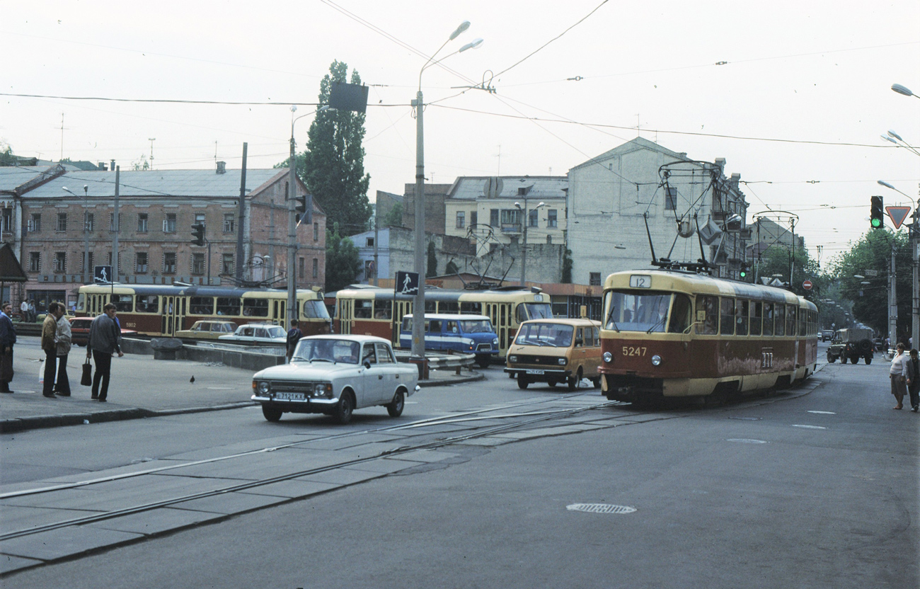 Киев, Tatra T3SU (двухдверная) № 5247; Киев — Исторические фотографии