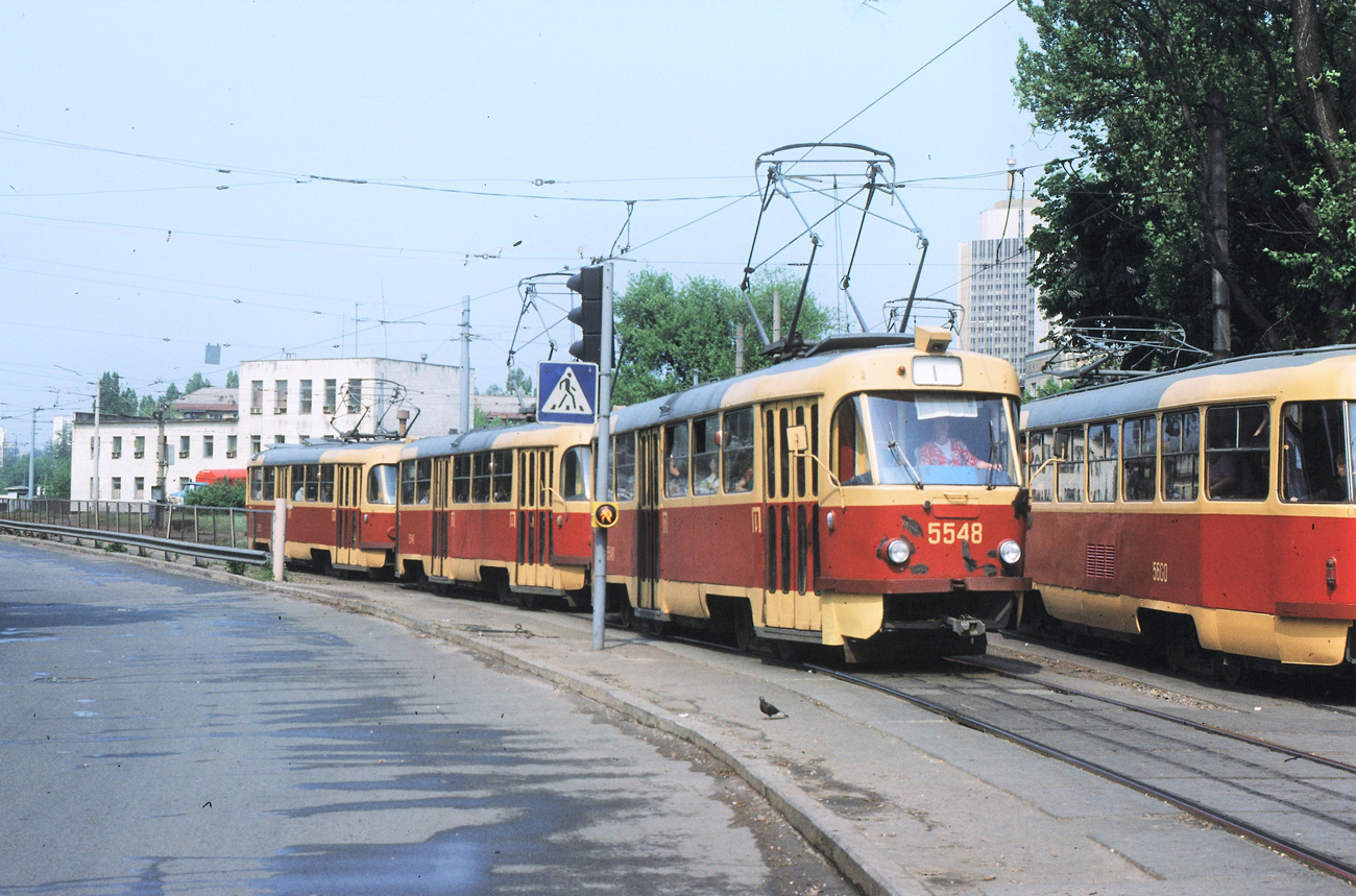 Киев, Tatra T3SU № 5549; Киев, Tatra T3SU № 5548; Киев — Исторические фотографии
