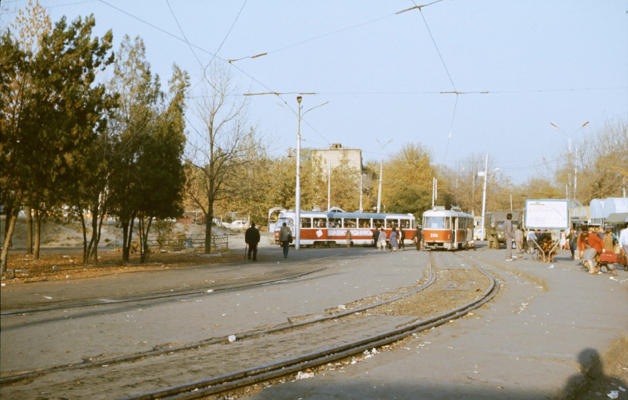 Tashkent — Old photos; Tashkent — Tram network and infrastructure