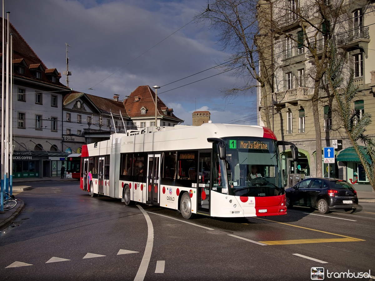 Fribourg, Hess lighTram 19 DC nr. 6605