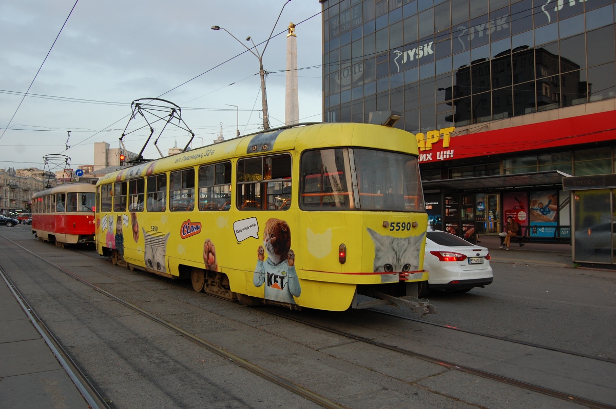 Киев, Tatra T3SU № 5590