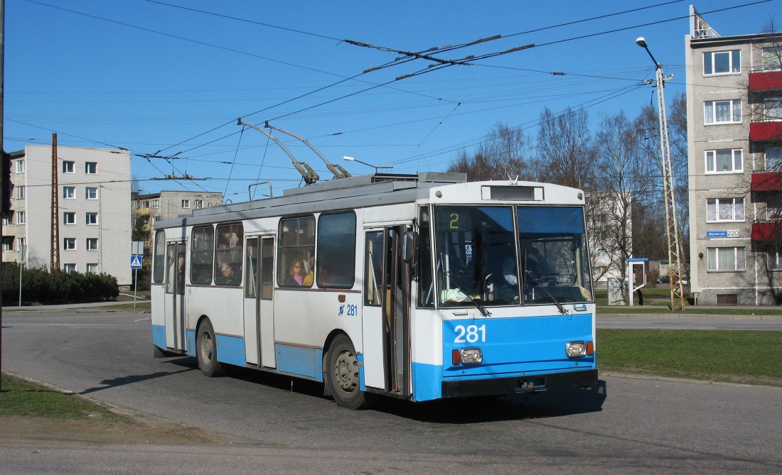 Таллин, Škoda 14Tr02/6 № 281