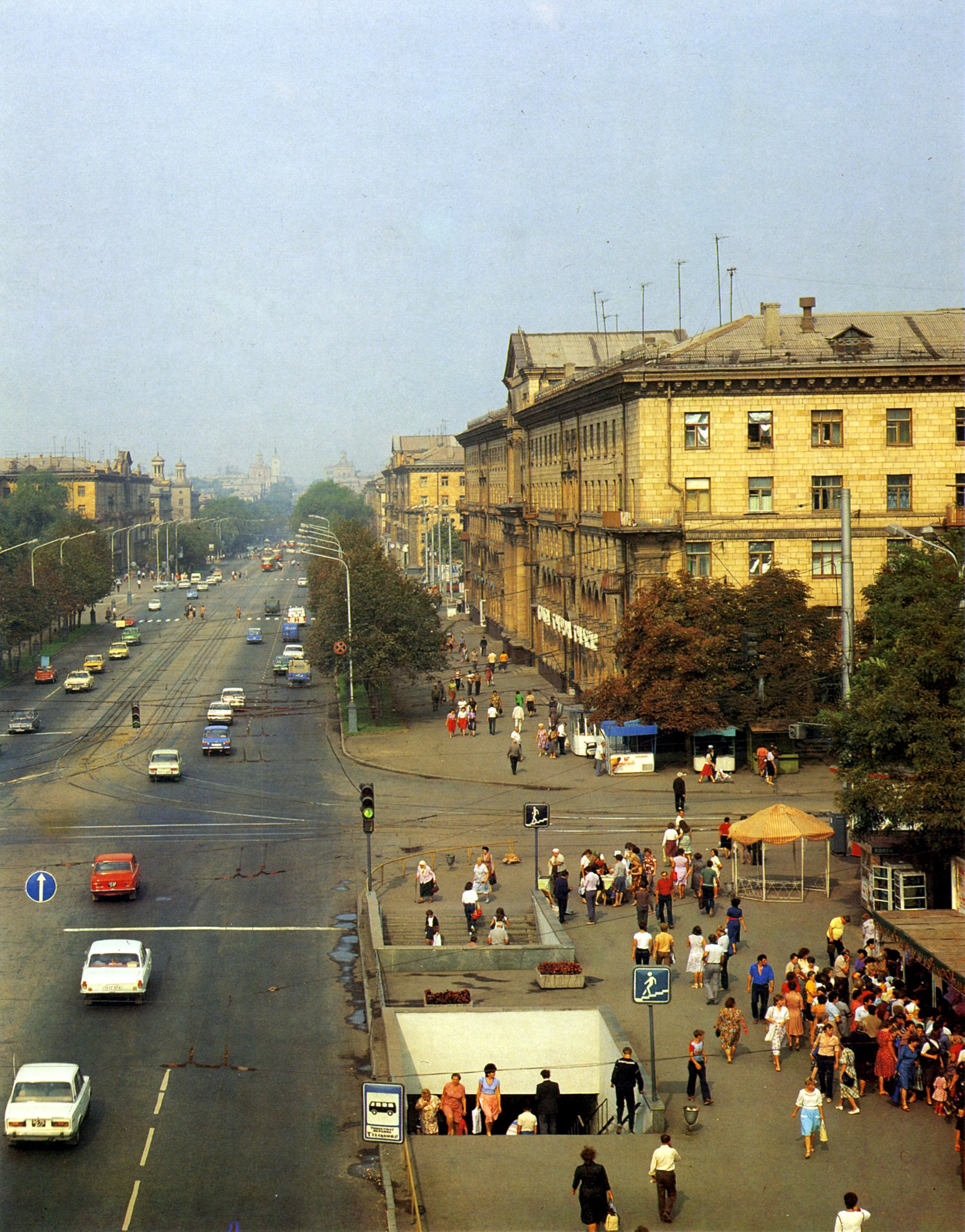 Запорожье — Трамвайная линия на проспекте Ленина (Соборном); Запорожье — Троллейбусные линии