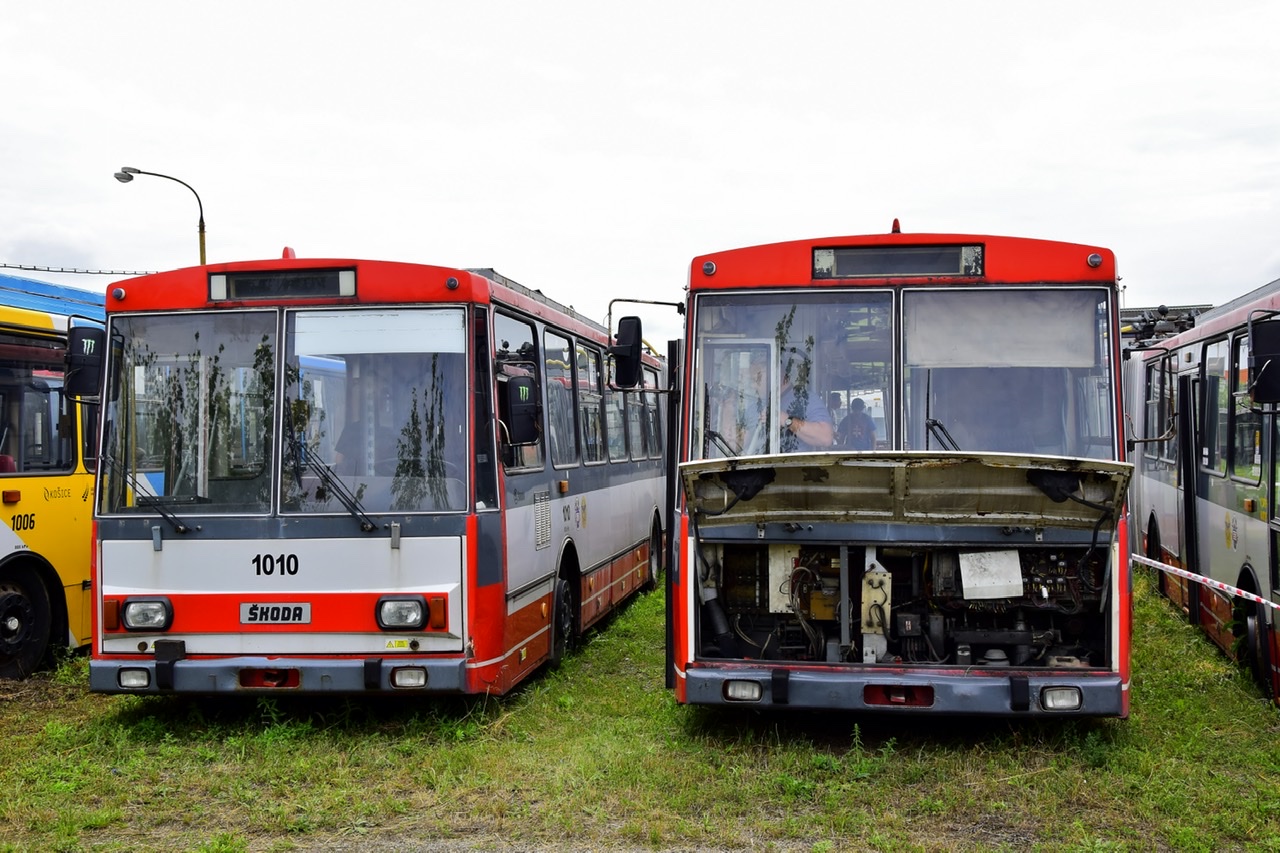 Кошице, Škoda 15Tr10/7 № 1010; Кошице, Škoda 15Tr10/7 № 1011; Кошице — Кошицкий троллейбусный день / Košický trolejbusový deň