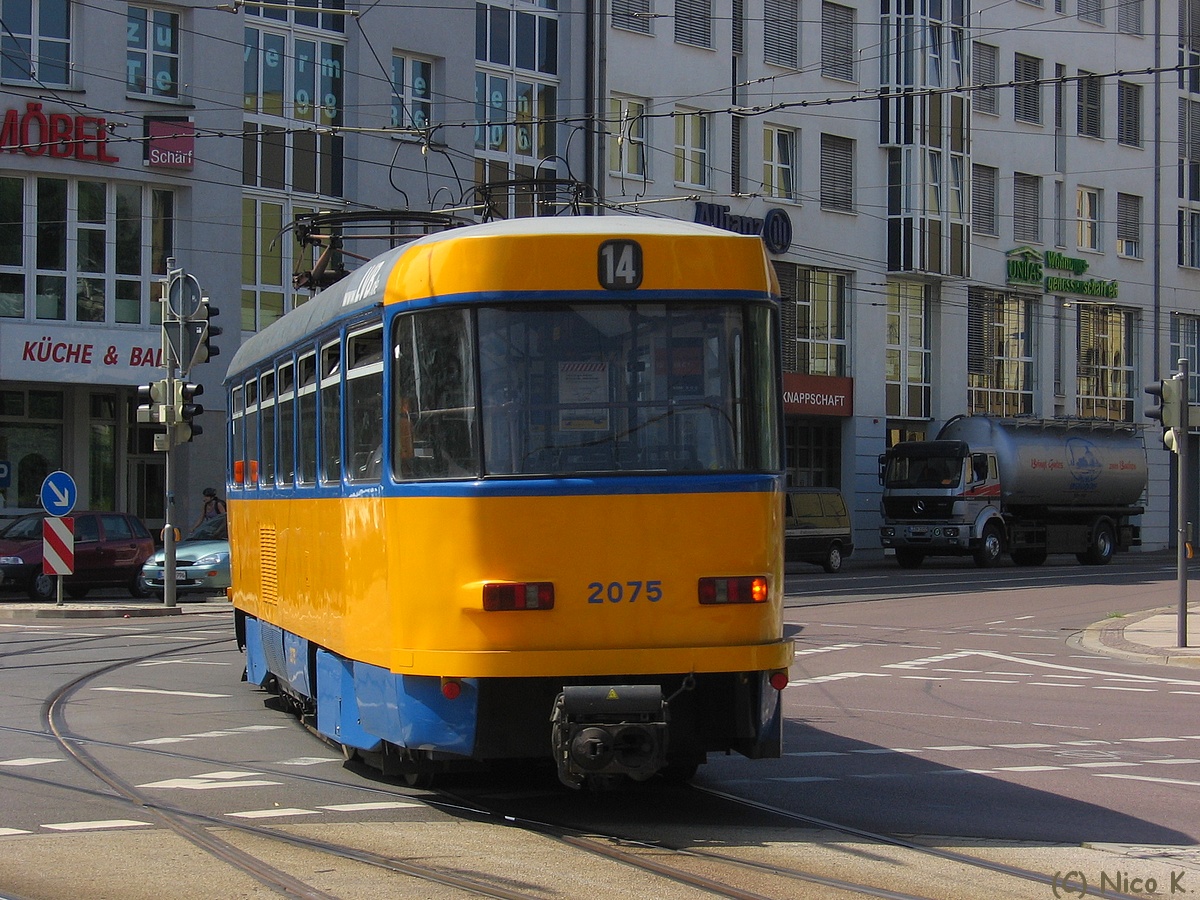 Лейпциг, Tatra T4D-M2 № 2075