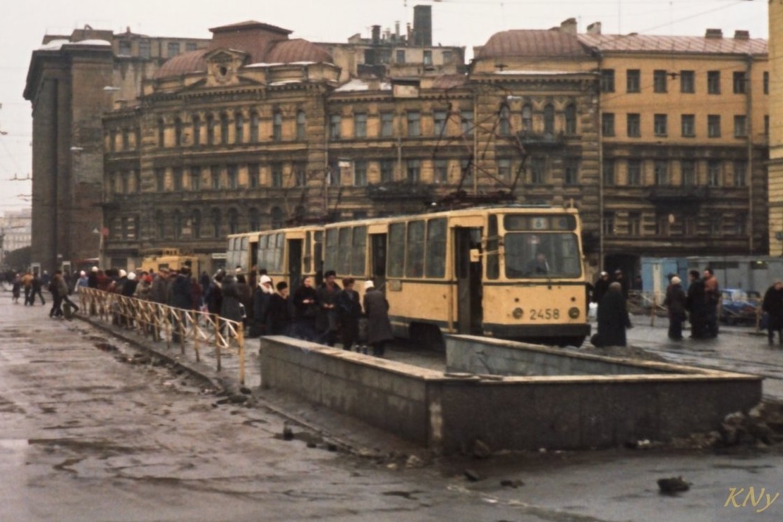 Санкт-Петербург, ЛМ-68М № 2458; Санкт-Петербург — Исторические фотографии трамвайных вагонов