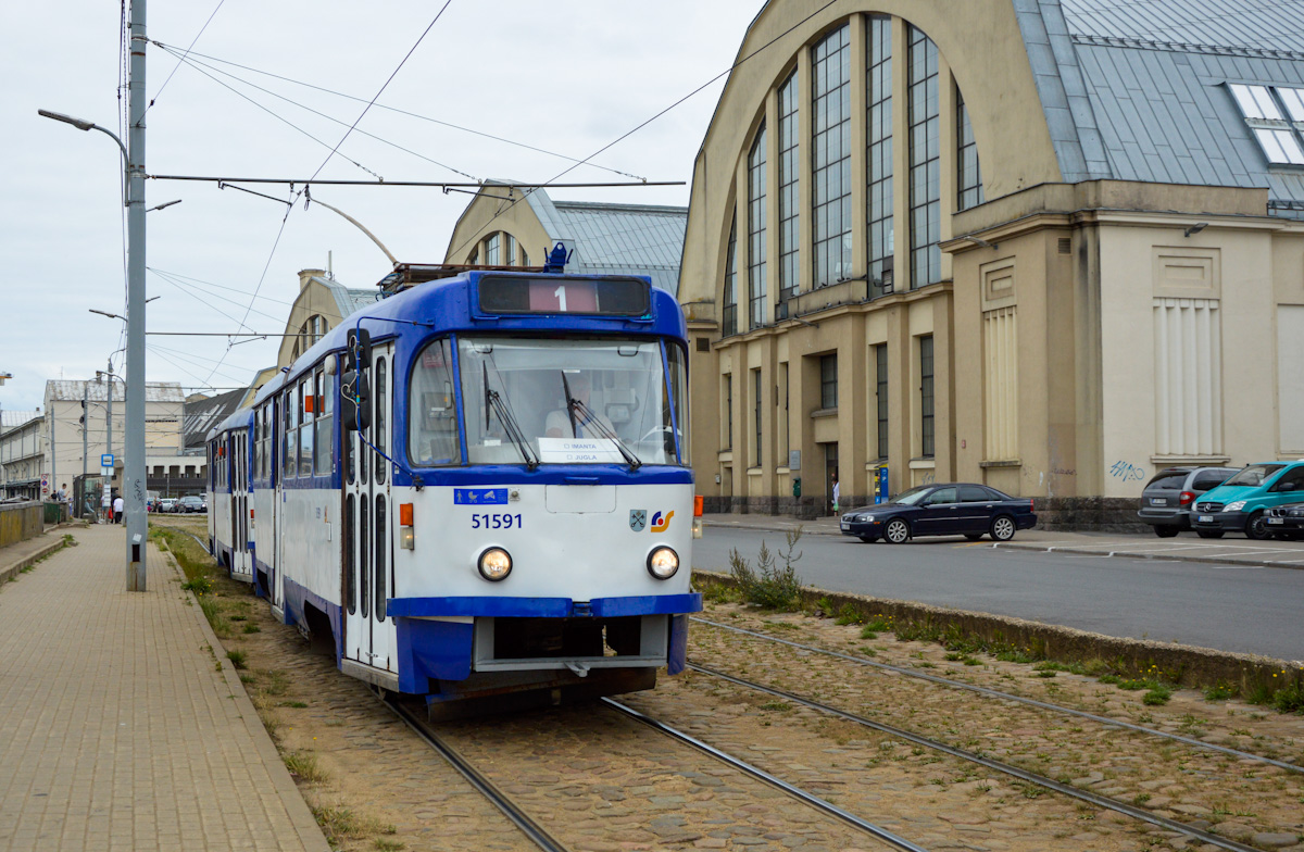 Riga, Tatra T3A # 51591