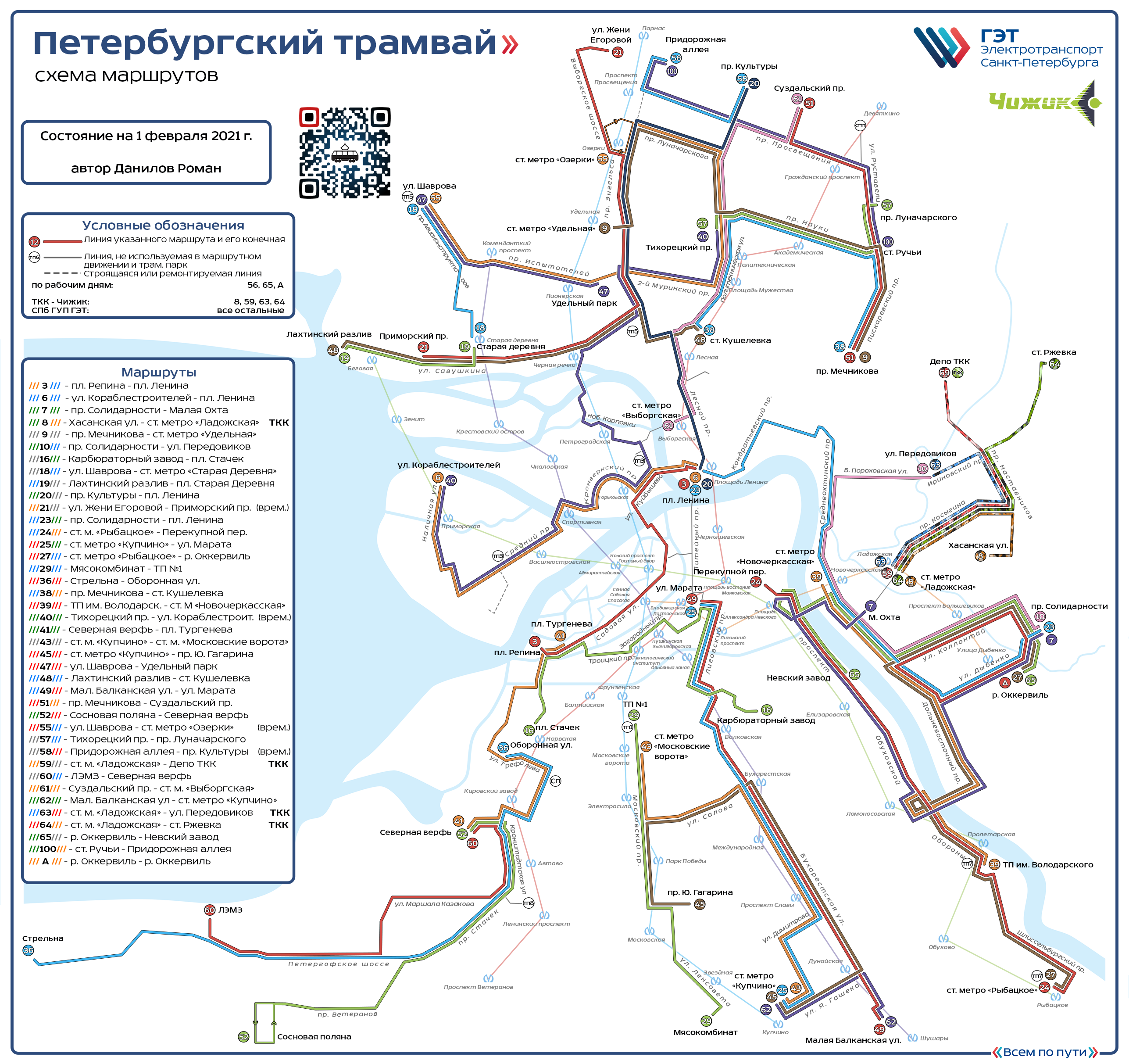 Санкт-Петербург — Общегородские схемы