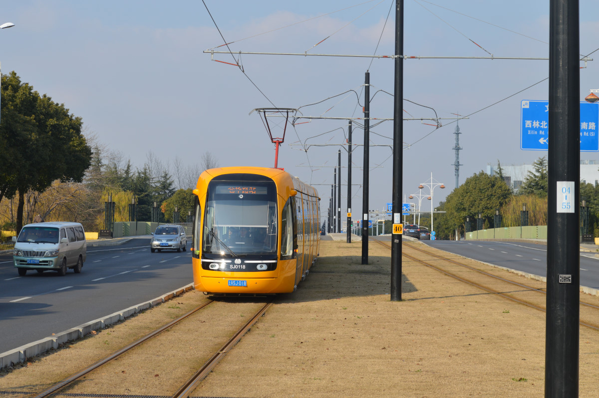 Шанхай, Alstom Citadis 302 № SJ0118