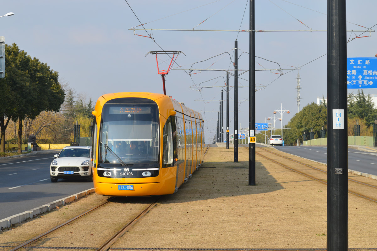 Шанхай, Alstom Citadis 302 № SJ0106