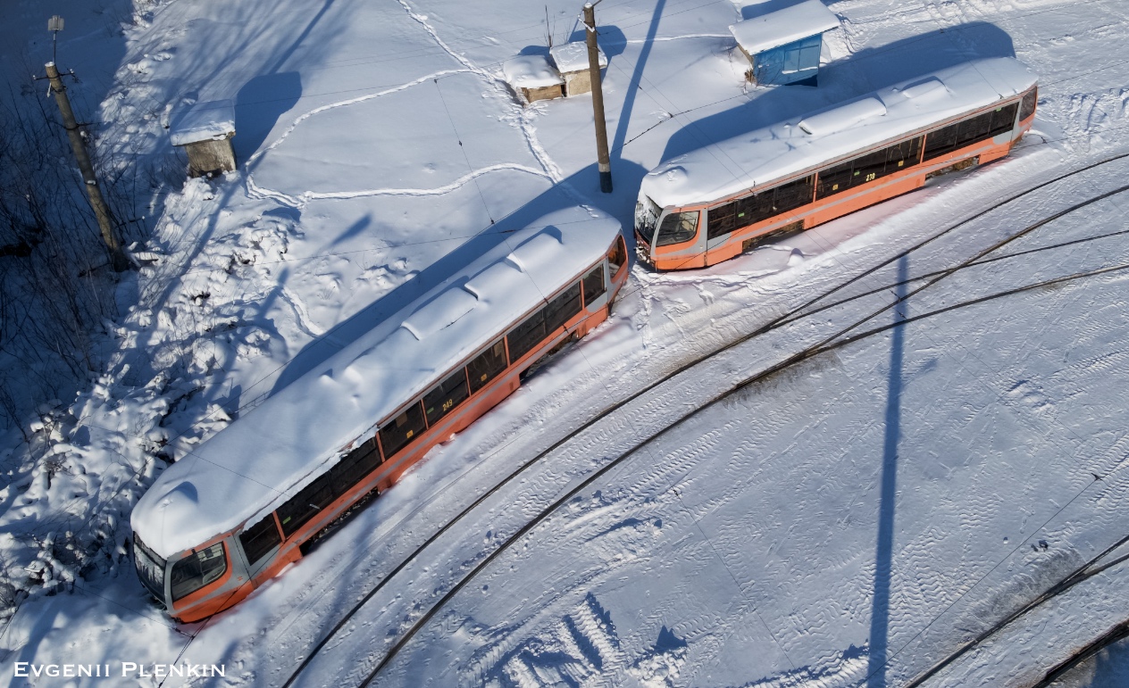 Smolensk, 71-623-00 Nr 249; Smolensk, 71-623-01 Nr 239; Smolensk — Tram depot and service lines