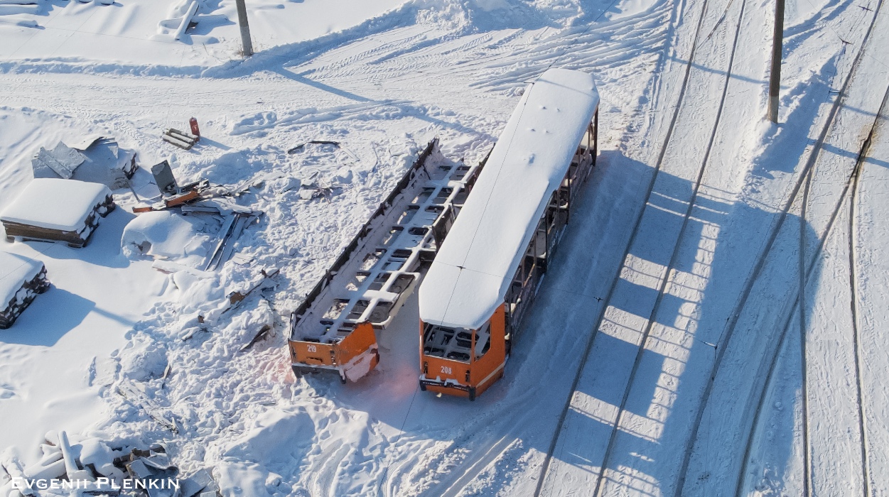 Смоленск, 71-608К № 219; Смоленск, 71-608К № 208; Смоленск — Трамвайное депо и служебные линии